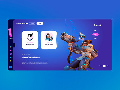 Web Design | Overwatch 3d art design dribbble graphic design logo motion graphics ui