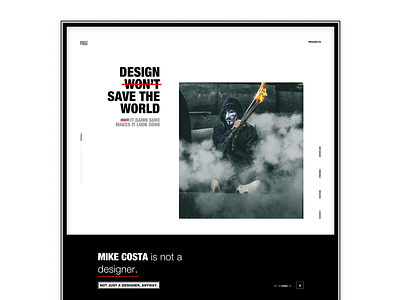 The REVOLUTION (part-1 )- Web Design adobexd blackandwhite design designer figma fire illustration landingpage photoshop portfolio portfolio design revolution uidesign ux web webdesign website