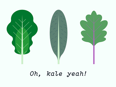 Oh, Kale Yeah! geometric green illustration kale lettuce sustainability sustainable vector