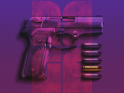 Rage bullets composition gun lettering letters photo photo manipulation photo retouching typography