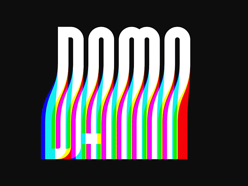 DAMN aberration glitch lettering letters liquid motion motion design type typography warp