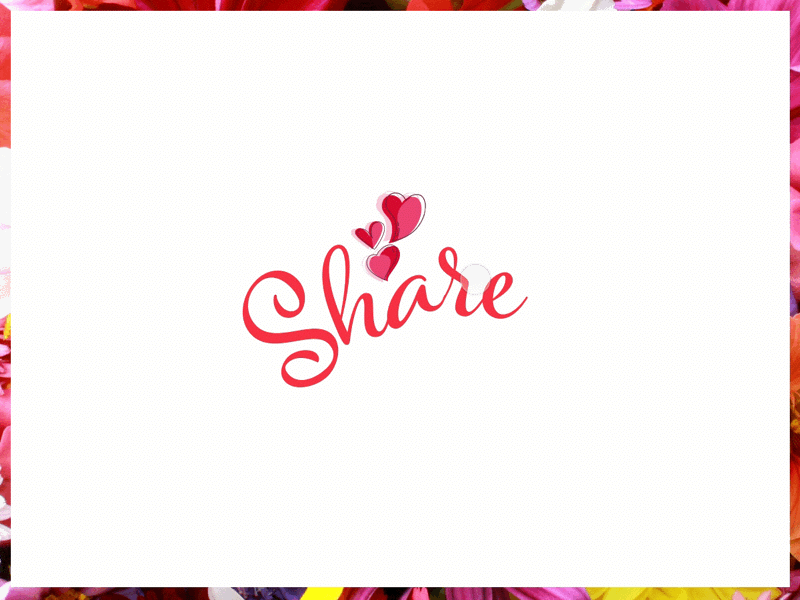 Daily UI #010 - Social Share dailyui dailyui010 facebook hearts instagram pinterest socialshare twitter valentines