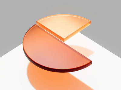 25% orange lost c4d design logo redshift