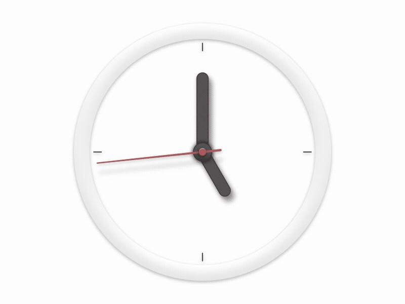 clock after effect animation circle clock design gif second time ui