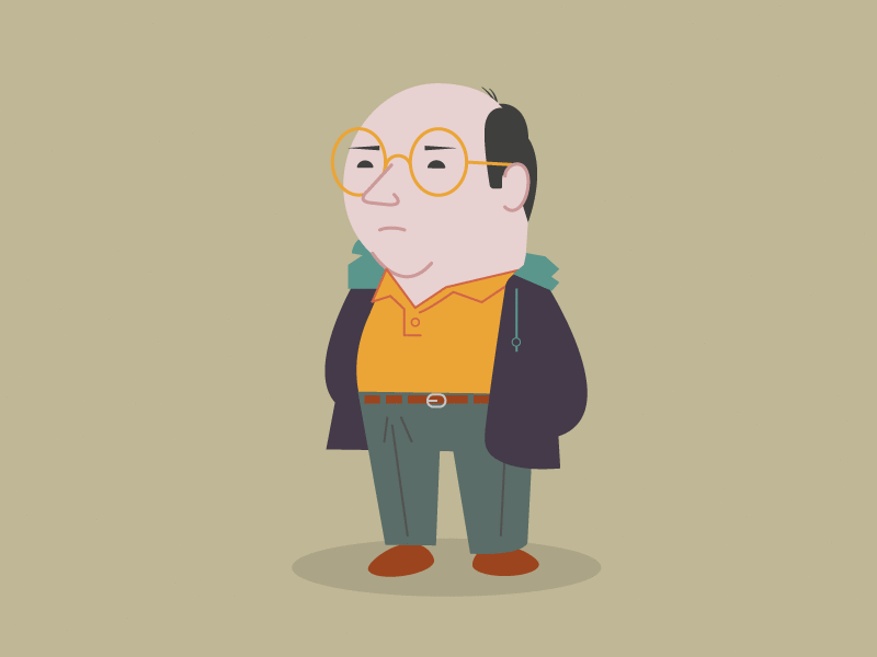 Lord of the Idiots 90s bald george costanza gif seinfeld short slow-witted stocky