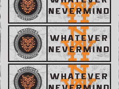 Whatever Nevermind badge branding design illustration illustrator logo photoshop vector