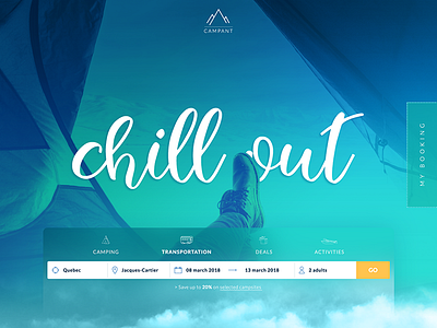 Campant - FREE Travel and Camping Website PSD Template
