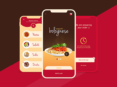 Ravello - Pasta to go! (UX/UI and art direction)