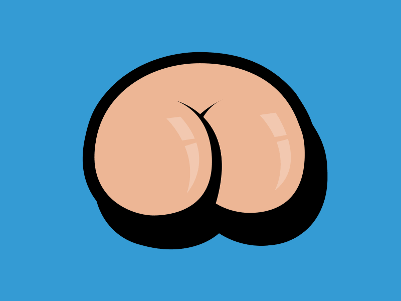 Buttbooth Launch 2d after effects animation butt film funny illustrator logo movie posters spank