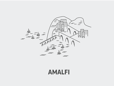 Amalfi Illustration adobe illustrator illustration vector