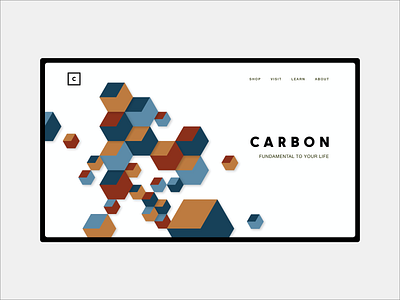 Webpage design for Carbon Coffee branding coffee branding coffeeshop webdesign website