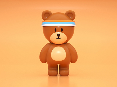 Little bear design illustration