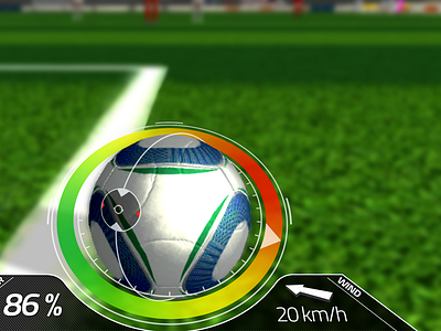 Free Kick ball game gauge power shot soccer