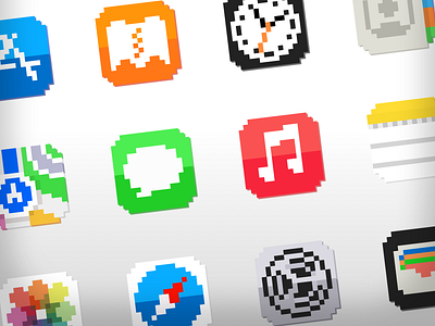 Apple Collection 01 - 16x16 16x16 app apple icon pixel