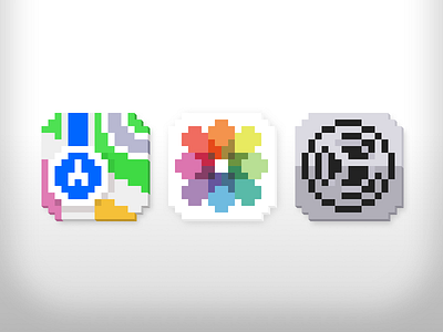 I should make some coasters... 16x16 app apple coaster design icon maps photos pixel settings