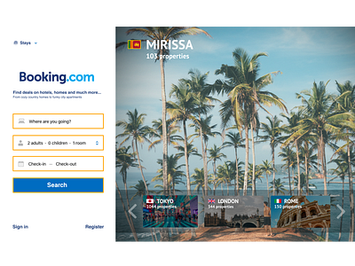 Booking.com redesign app app design booking.com clean ui design figma travel travel app typography ui ui design ux ux design web design