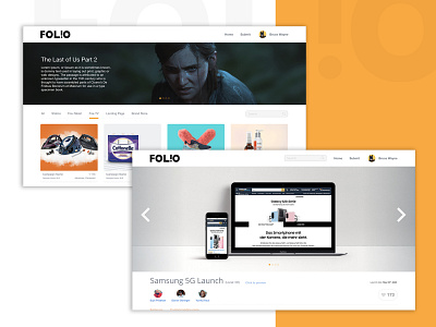 FOLIO amazon designers dribbblers showcase ui ux ux design webdesign website