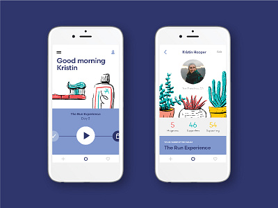 Ongo App Screens app design graphic design illustration mobile profile startup ui ux
