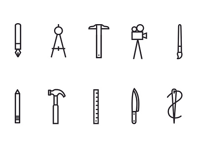 Makers Icon Set creatives design graphic design iconography icons illustration makers