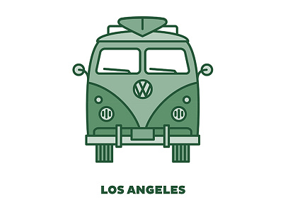 City Transportation Illustration: Los Angeles