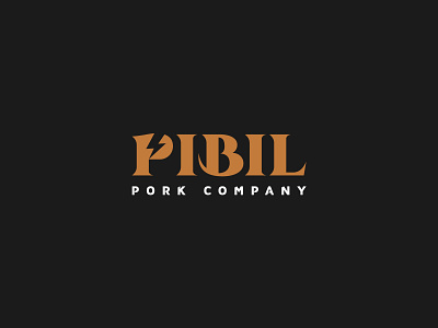 Pibil bolt logo monogram pork spark