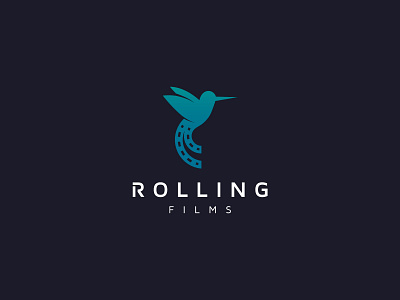 Rolling Films cinema hummingbird logo