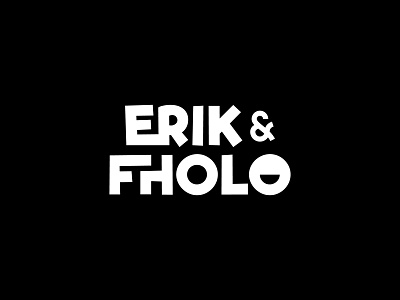 Erik & Fholo dj face funny logo