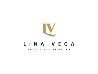 Lina Vega fashion jewelry logo monogram