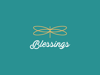 Blessings dragonfly logo