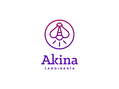 Akina firefly gardening logo