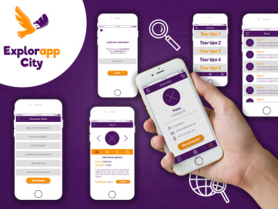 Explorapp City UX/UI app interface ui ui design ux ux design