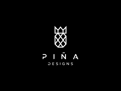 Piña crown logo pineapple