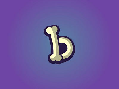 Bone B b bone monogram symbol