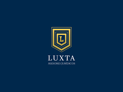 Luxta logo monogram shield