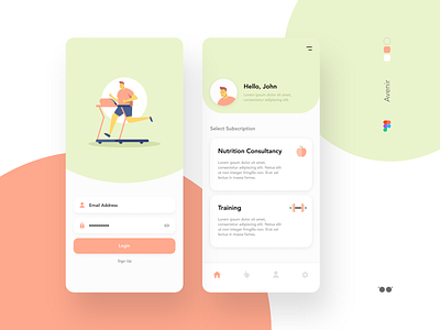 Gym subscription app app branding design icon illustration minimal ui ux web website