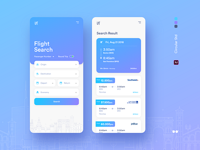 Mile flight search app! app branding design icon illustration minimal ui ux web website