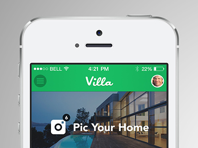 Villa close up clean crisp design icon design ios7 iphone mobile mobile app mobile design product ui ux