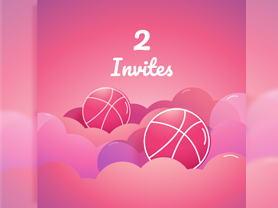 Dribbble Invite 2x cloud dribbble invitation invites