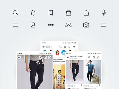 Icon design for myntra