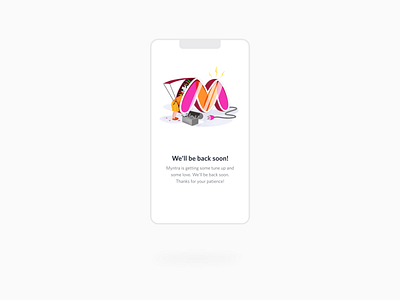 Maintenance on 404 character design digital downtime empty state illustration maintenance page procreate sketch ui ux vector