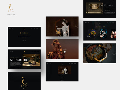 Club Raia pages design page typography ui uiux ux webdesign website