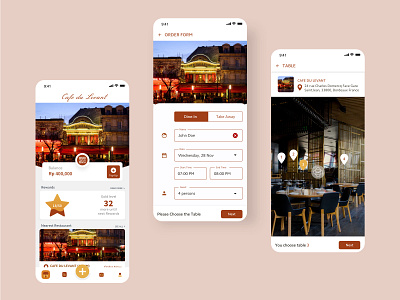 #exploration Mobile UI Restaurant Booking booking clean concept design mobile app design mobile ui restaurant restaurant app ui uiux
