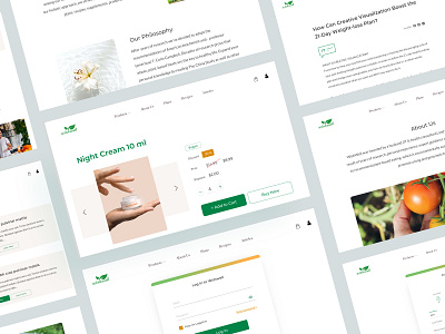 E-commerce page branding clean concept design ecommerce healthy ui uiux webdesign website wellness