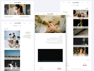 Moon Photos Site clean photography ui uiux ux web website wedding