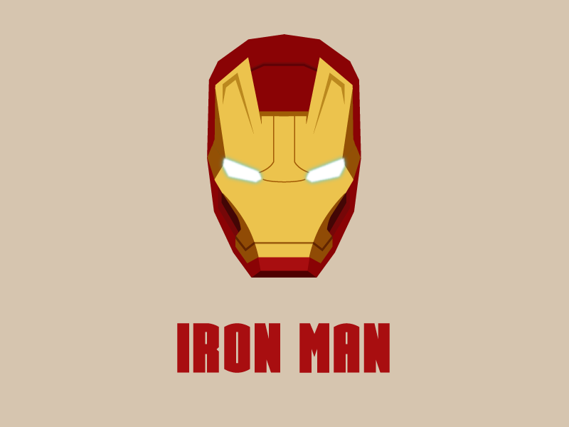 iron man helmet vector