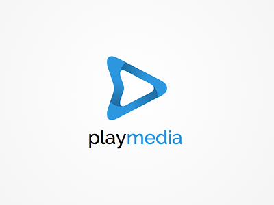 Playmedia identity brand graphic identity logo play triangle video