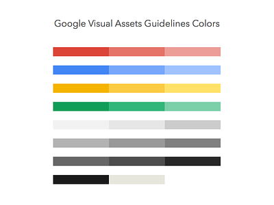 [Freebie] Google Guidelines Colors assets brand colors google guidelines sketch 3 sketch app