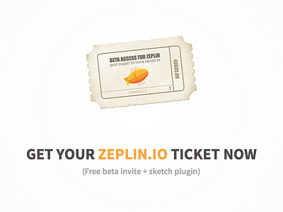Free Zeplin.io beta invite free frontend dev invites plugin sketch zeplin
