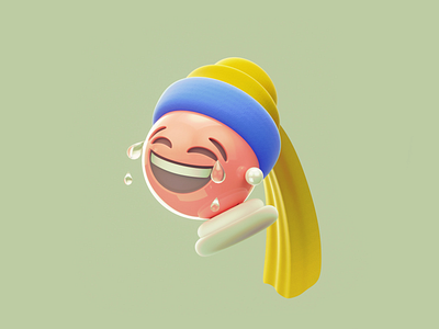 Emoji ​with a Pearl Earrin
