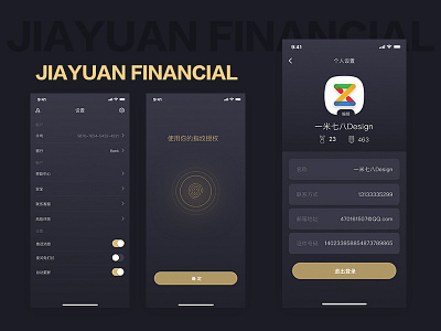 FINANCIAL. app data financial ui